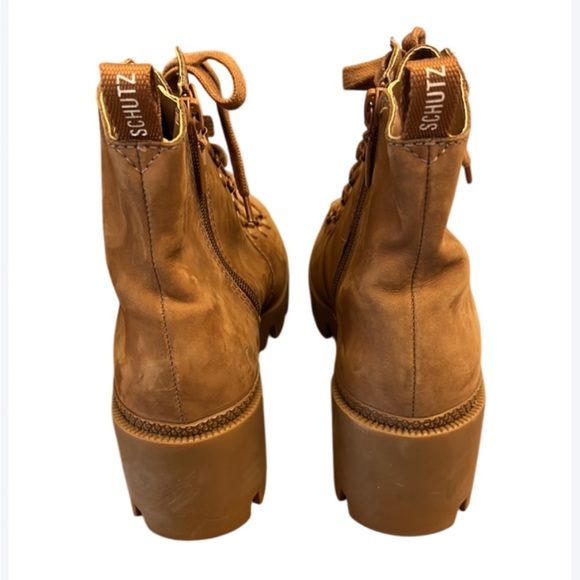 SCHUTZ  Xayane Combat Boots in Hazel Size 9 - Picture 3 of 12